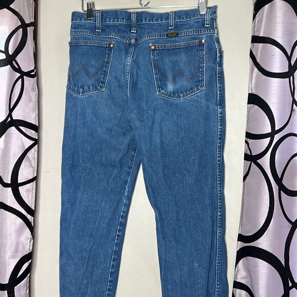 Wrangler straight leg denim jeans size 34 x 30 - Picture 12 of 13